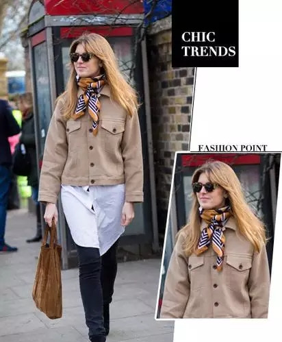 時尚又保暖的絲巾圍法 時尚又保暖的絲巾圍法