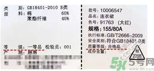 衣服一等品是什么意思？衣服一等品和合格品哪個(gè)好？