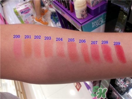 pupa口紅色號(hào) pupa口紅試色圖 pupa口紅色號(hào) pupa口紅試色圖