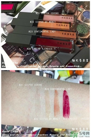 three2017春季彩妝有哪些？three2017春季彩妝試色