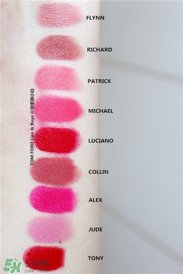 tom ford唇膏全部試色 tom ford唇膏色號試色圖 tom ford唇膏全部試色 tom ford唇膏色號試色圖