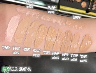 muf粉底液色號_muf粉底液試色圖合集 muf粉底液色號_muf粉底液試色圖合集