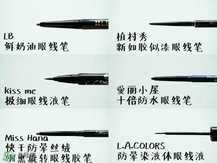 適合新手用的眼線筆 6款平價(jià)眼線筆評(píng)測(cè) 適合新手用的眼線筆 6款平價(jià)眼線筆評(píng)測(cè)