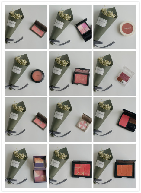 腮紅選擇什么顏色好看 12款腮紅試色合集 腮紅選擇什么顏色好看 12款腮紅試色合集