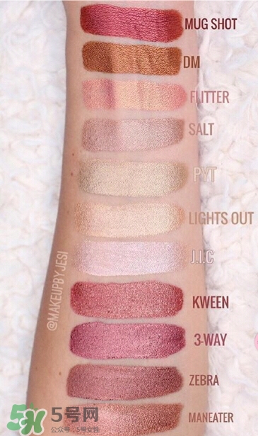 colourpop金屬唇釉色號(hào)_colourpop金屬唇釉試色圖 colourpop金屬唇釉色號(hào)_colourpop金屬唇釉試色圖