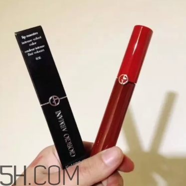 阿瑪尼紅管406試色 阿瑪尼紅管唇釉真人試色圖 阿瑪尼紅管406試色 阿瑪尼紅管唇釉真人試色圖