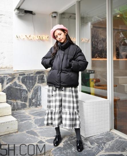 棉服搭配長裙好看嗎？棉襖搭配長裙圖片