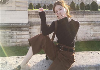 焦糖色闊腿褲配什么鞋子？焦糖色闊腿褲搭配鞋子圖片