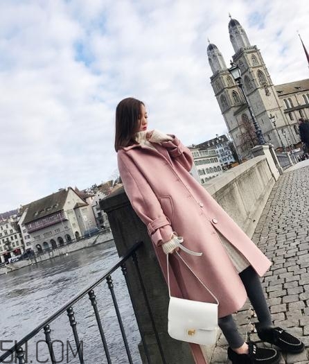 粉色大衣搭配什么鞋子？粉色大衣搭配鞋子圖片