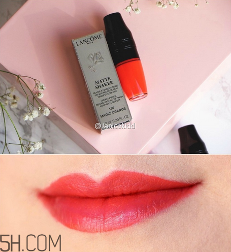 蘭蔻搖搖樂啞光唇釉186是什么顏色？蘭蔻氣墊光霧唇露試色