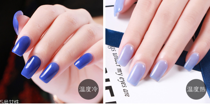 溫變美甲圖片 2018溫變顯白美甲新款式 溫變美甲圖片 2018溫變顯白美甲新款式