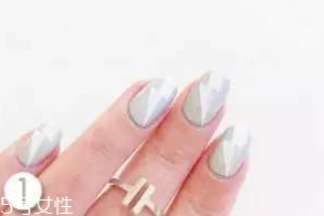 黑白灰美甲圖片 黑白灰三色漂亮美甲圖 黑白灰美甲圖片 黑白灰三色漂亮美甲圖