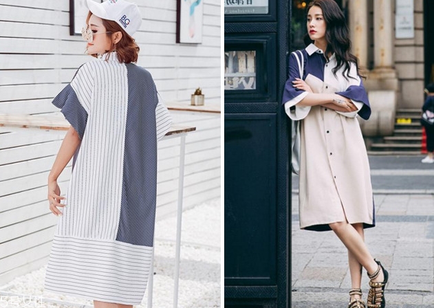 條紋襯衫裙圖片欣賞 條紋襯衫裙怎么搭配 條紋襯衫裙圖片欣賞 條紋襯衫裙怎么搭配