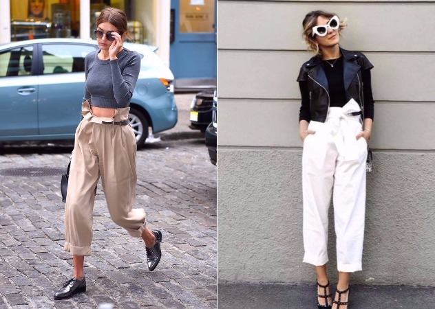 紙袋褲搭配圖片 紙袋褲圖片大全 紙袋褲搭配圖片 紙袋褲圖片大全