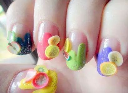 水果美甲圖片 美甲水果可愛圖片 水果美甲圖片 美甲水果可愛圖片