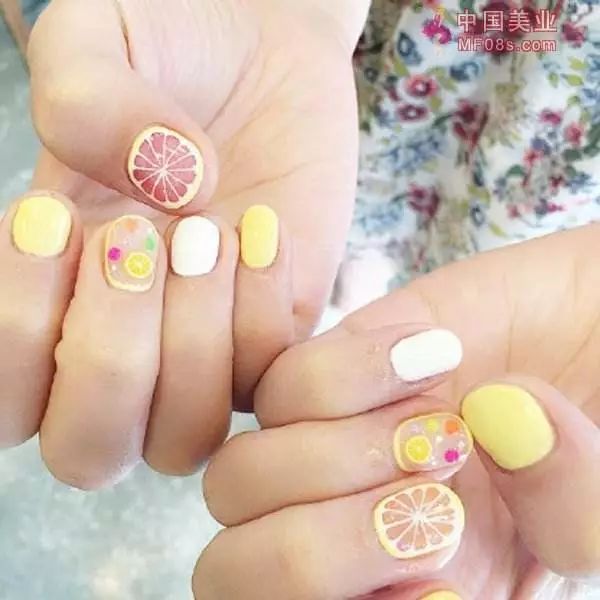 水果美甲圖片 美甲水果可愛圖片 水果美甲圖片 美甲水果可愛圖片