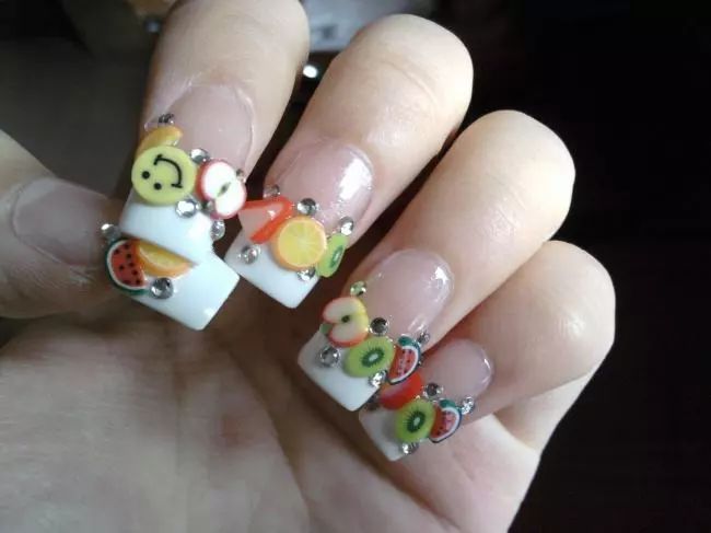 水果美甲圖片 美甲水果可愛圖片 水果美甲圖片 美甲水果可愛圖片