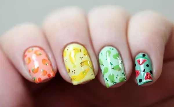 水果美甲圖片 美甲水果可愛圖片 水果美甲圖片 美甲水果可愛圖片