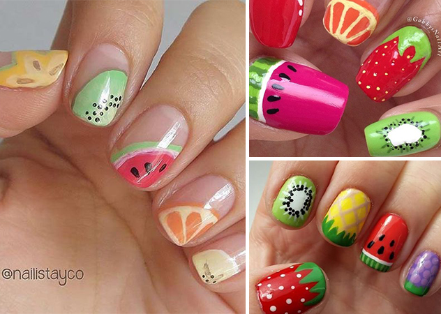 水果美甲圖片 美甲水果可愛圖片 水果美甲圖片 美甲水果可愛圖片