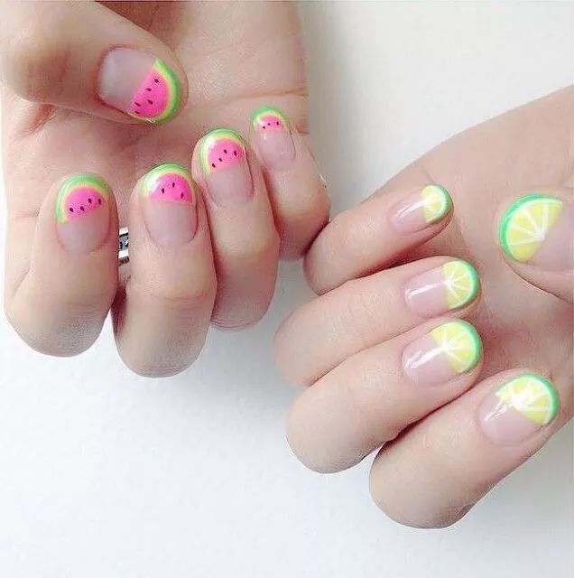 水果美甲圖片 美甲水果可愛圖片 水果美甲圖片 美甲水果可愛圖片