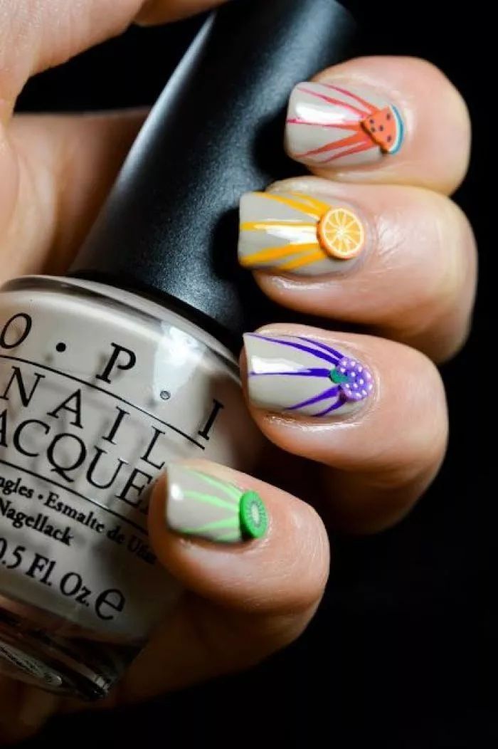 水果美甲圖片 美甲水果可愛圖片 水果美甲圖片 美甲水果可愛圖片