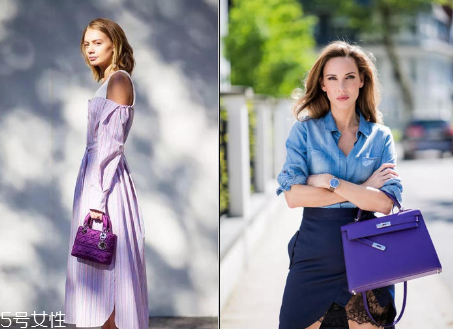 夏天穿紫色好看嗎？夏季紫色穿搭圖片