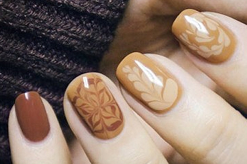 咖啡拉花美甲配什么顏色好看 拉花美甲圖片大全 咖啡拉花美甲配什么顏色好看 拉花美甲圖片大全