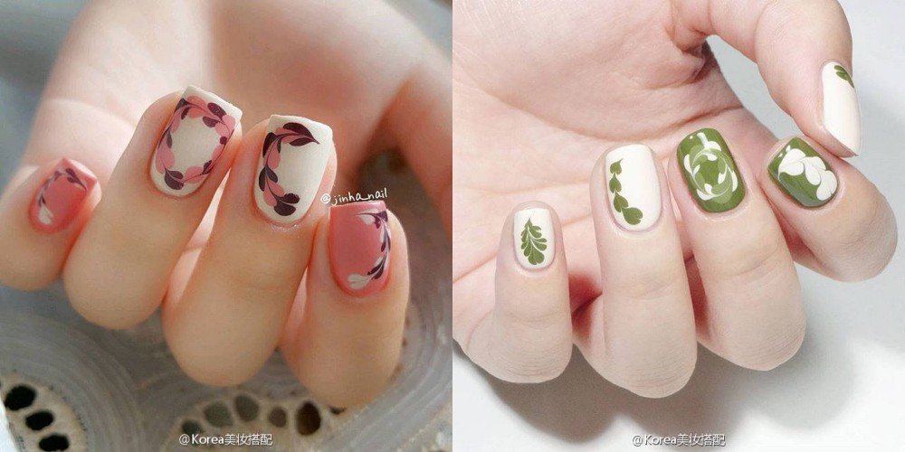 咖啡拉花美甲配什么顏色好看 拉花美甲圖片大全 咖啡拉花美甲配什么顏色好看 拉花美甲圖片大全