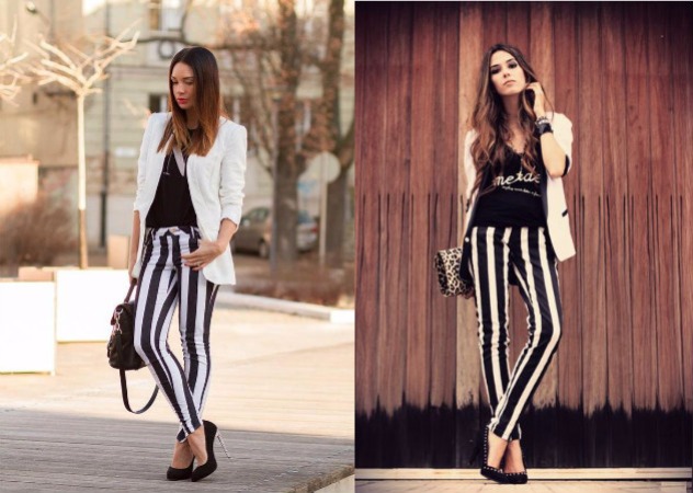 黑白條紋衣服怎么搭配 黑白條紋衣服搭配圖片 黑白條紋衣服怎么搭配 黑白條紋衣服搭配圖片