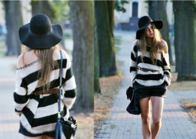 黑白條紋衣服怎么搭配 黑白條紋衣服搭配圖片 黑白條紋衣服怎么搭配 黑白條紋衣服搭配圖片