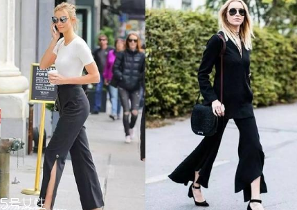 開叉闊腿褲配什么上衣 比闊腿褲更涼快 開叉闊腿褲配什么上衣 比闊腿褲更涼快