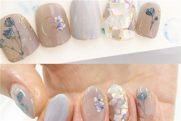 小清新藍(lán)色系美甲圖片大全 小清新藍(lán)色系美甲圖片大全