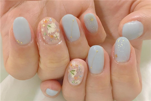 小清新藍(lán)色系美甲圖片大全 小清新藍(lán)色系美甲圖片大全