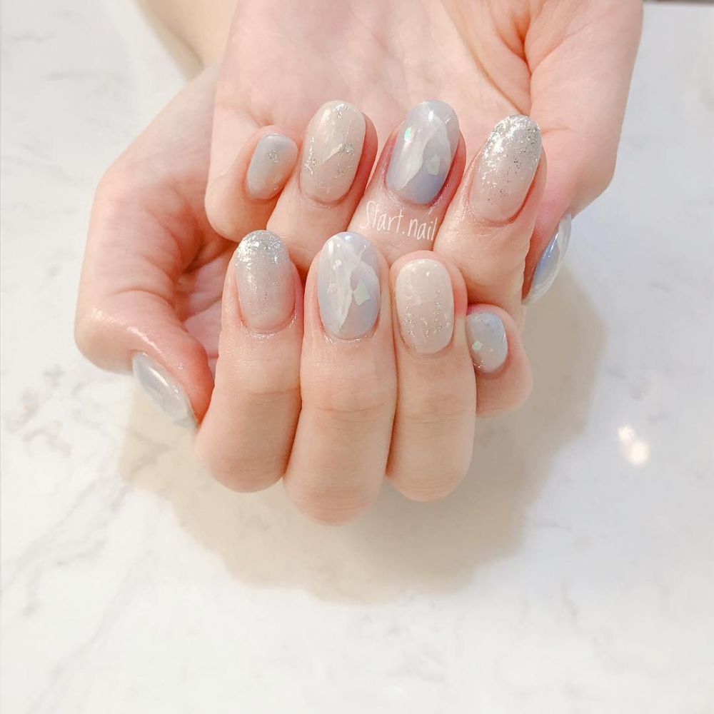 小清新藍(lán)色系美甲圖片大全 小清新藍(lán)色系美甲圖片大全