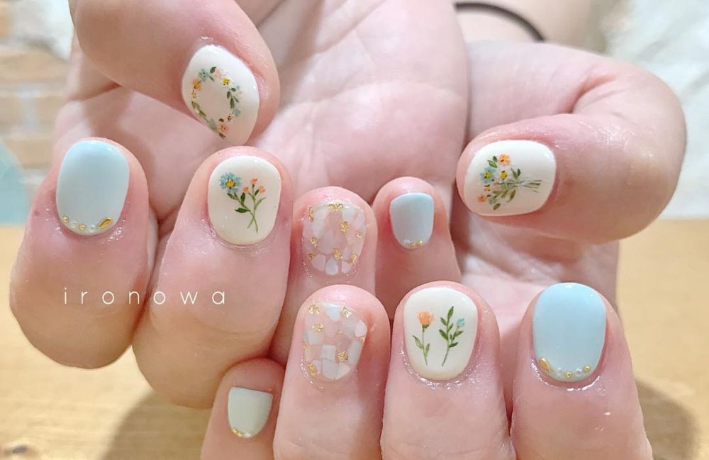 小清新藍(lán)色系美甲圖片大全 小清新藍(lán)色系美甲圖片大全