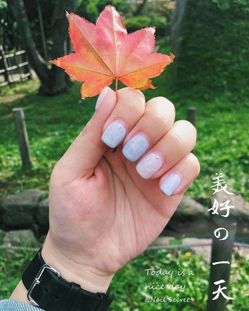 小清新藍(lán)色系美甲圖片大全 小清新藍(lán)色系美甲圖片大全