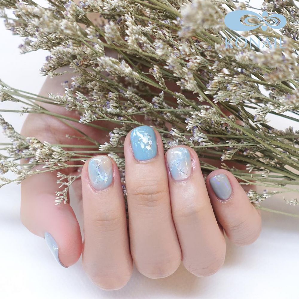 小清新藍(lán)色系美甲圖片大全 小清新藍(lán)色系美甲圖片大全