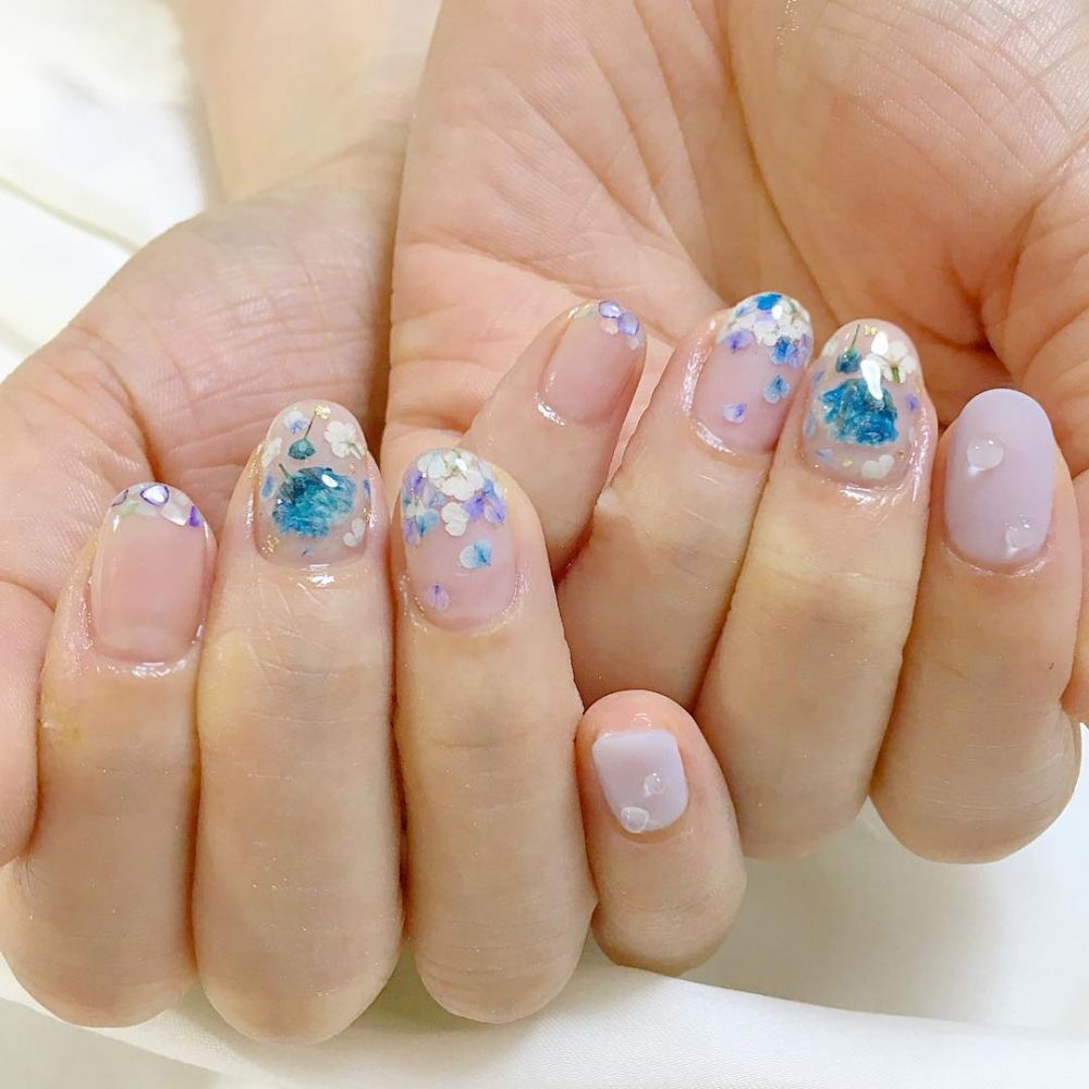 小清新藍(lán)色系美甲圖片大全 小清新藍(lán)色系美甲圖片大全