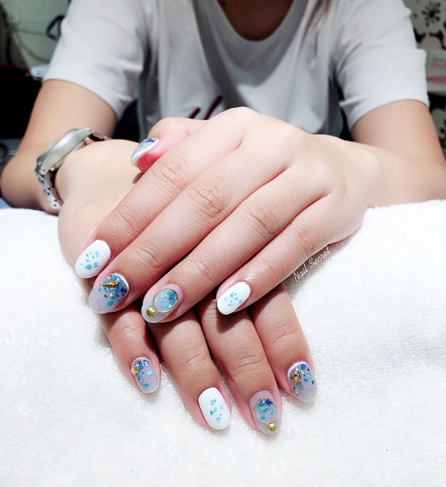 小清新藍(lán)色系美甲圖片大全 小清新藍(lán)色系美甲圖片大全