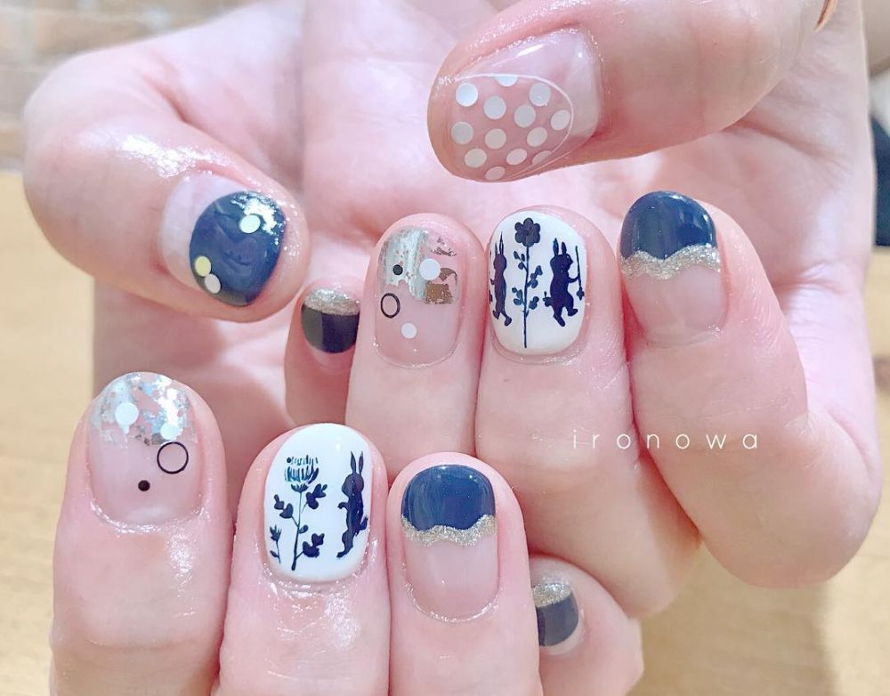 小清新藍(lán)色系美甲圖片大全 小清新藍(lán)色系美甲圖片大全