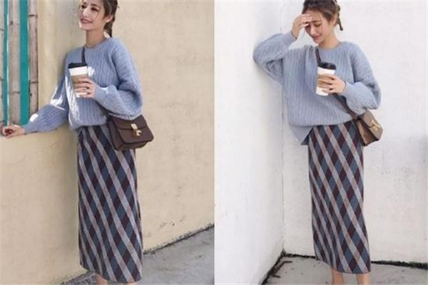 格子半身裙配什么上衣 毛衣是最佳搭檔 格子半身裙配什么上衣 毛衣是最佳搭檔