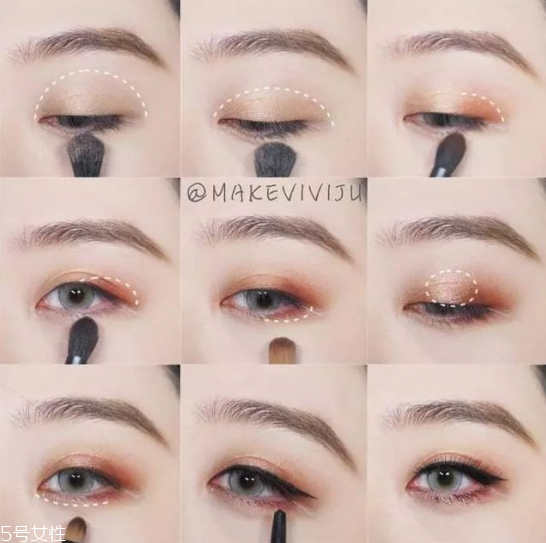 畫眼妝的步驟 大眼妝的畫法步驟圖 畫眼妝的步驟 大眼妝的畫法步驟圖