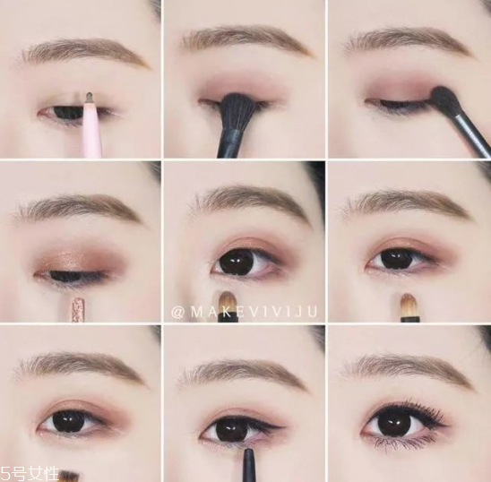 畫眼妝的步驟 大眼妝的畫法步驟圖 畫眼妝的步驟 大眼妝的畫法步驟圖