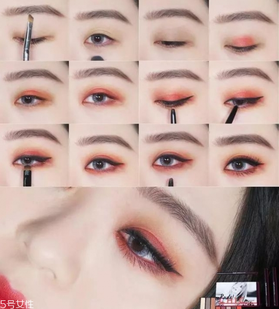 畫眼妝的步驟 大眼妝的畫法步驟圖 畫眼妝的步驟 大眼妝的畫法步驟圖